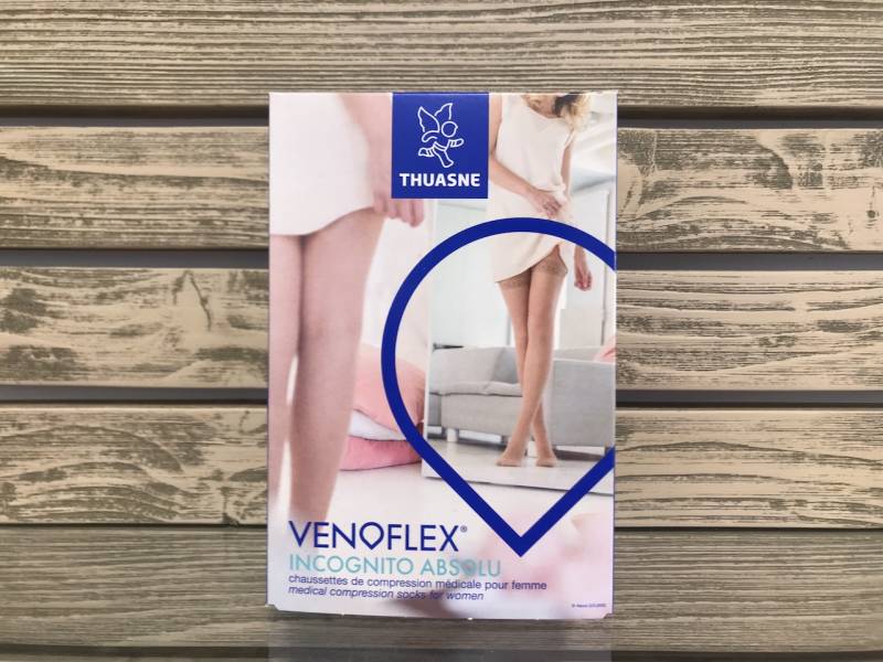 Chaussettes de compression médicale pour femme Venoflex incognito absolu Thuasne 